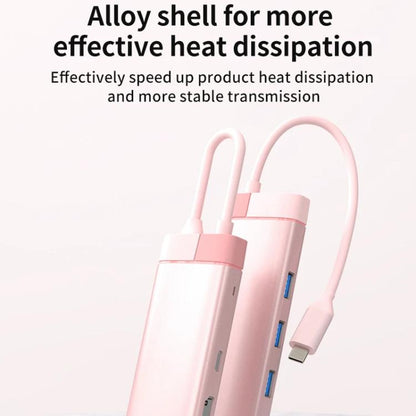 BS6A Metal Type-C Docking Station USB HUB Computer Multi Functional Expansion Dock - USB HUB by buy2fix | Online Shopping UK | buy2fix