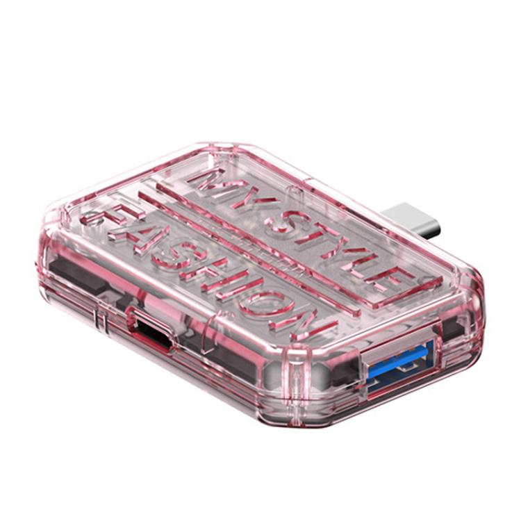 3 In 1 USB HUB Multi Port Hub Computer Converter, Color: BX3H Pink - USB 3.0 HUB by buy2fix | Online Shopping UK | buy2fix