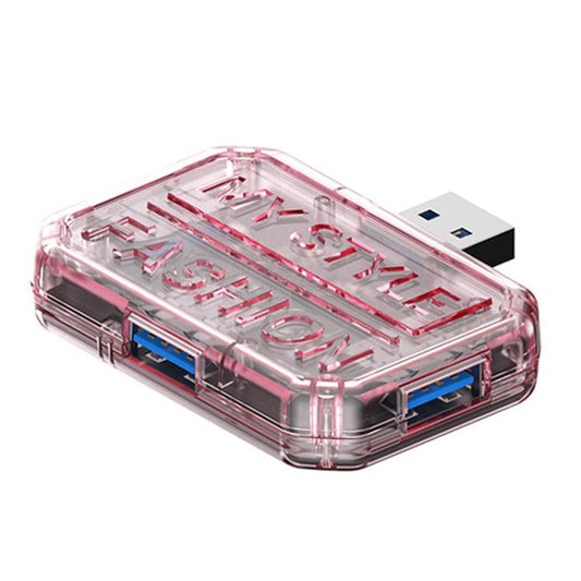 3 In 1 USB HUB Multi Port Hub Computer Converter, Color: BX3A Pink - USB 3.0 HUB by buy2fix | Online Shopping UK | buy2fix