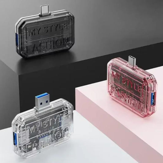 3 In 1 USB HUB Multi Port Hub Computer Converter, Color: BX3H Pink - USB 3.0 HUB by buy2fix | Online Shopping UK | buy2fix