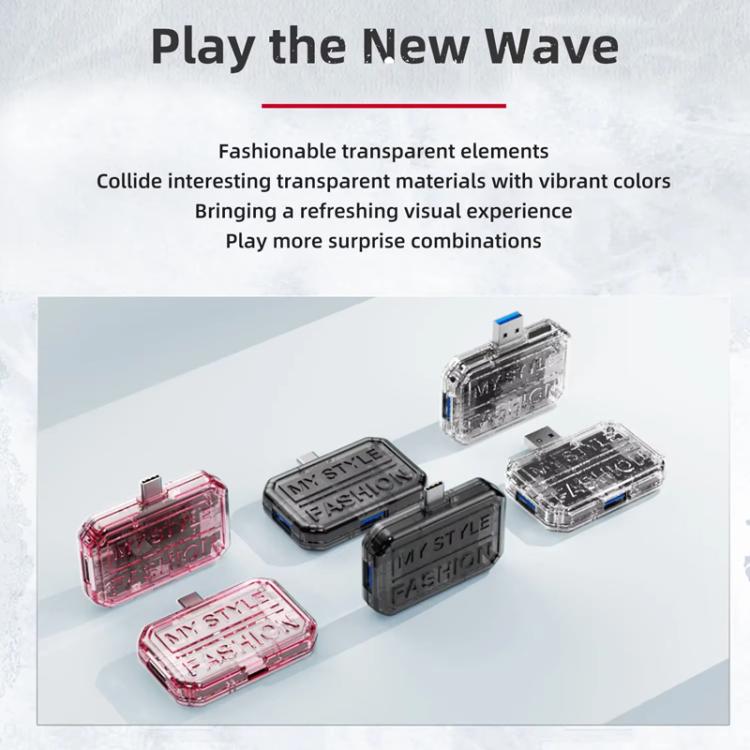 3 In 1 USB HUB Multi Port Hub Computer Converter, Color: BX3H Pink - USB 3.0 HUB by buy2fix | Online Shopping UK | buy2fix