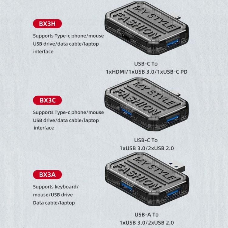 3 In 1 USB HUB Multi Port Hub Computer Converter, Color: BX3A Black - USB 3.0 HUB by buy2fix | Online Shopping UK | buy2fix