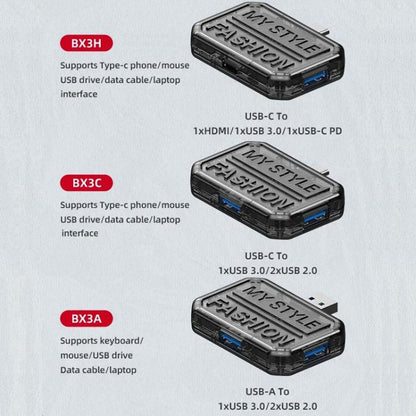 3 In 1 USB HUB Multi Port Hub Computer Converter, Color: BX3A Black - USB 3.0 HUB by buy2fix | Online Shopping UK | buy2fix