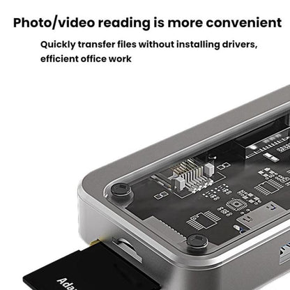 SW6H Type-C Docking Station USB HUB Multi Port Hub Computer Converter - USB HUB by buy2fix | Online Shopping UK | buy2fix