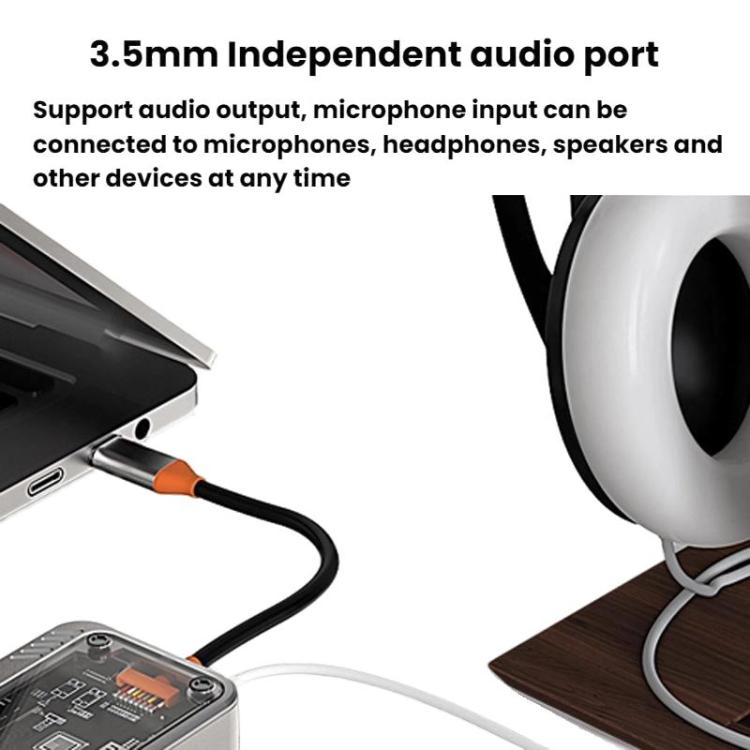 SW6H Type-C Docking Station USB HUB Multi Port Hub Computer Converter - USB HUB by buy2fix | Online Shopping UK | buy2fix