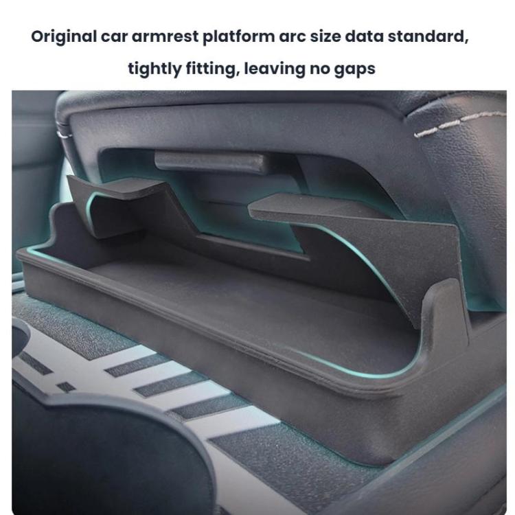For Tesla Model 3/Y Armrest Modification Glasses Storage Pocket(Gray) - Stowing Tidying by buy2fix | Online Shopping UK | buy2fix
