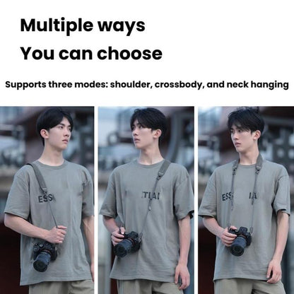 Cwatcun D214 Medium Universal Camera Strap Comfortable Pressure Relieving Camera Strap(Dark Gray) - Camera Strap by Cwatcun | Online Shopping UK | buy2fix