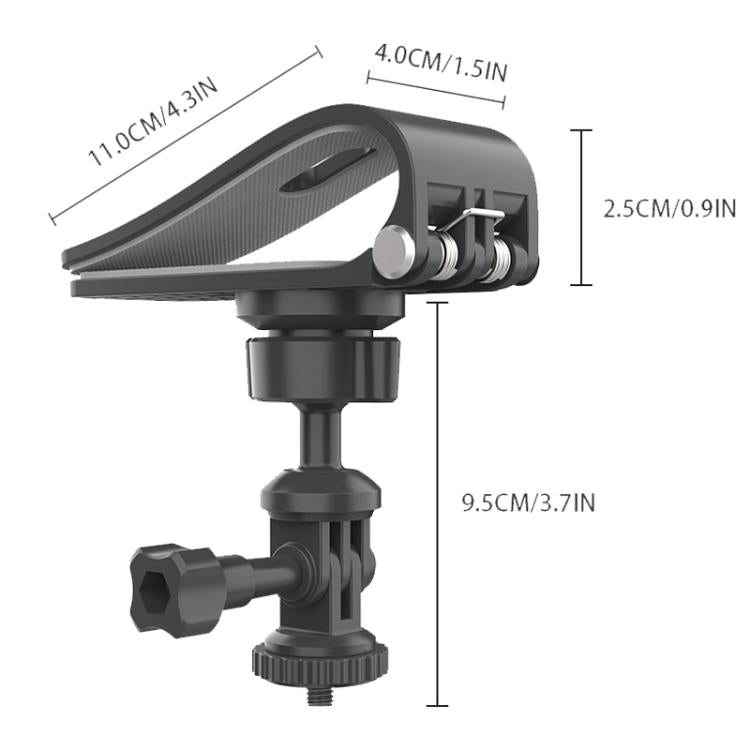 Car Sun Visor Bracket Panoramic Sports Camera Phone Vehicle Mount Base(With Phone Clip) - Universal Car Holders by buy2fix | Online Shopping UK | buy2fix