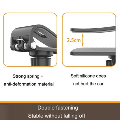 Car Sun Visor Bracket Panoramic Sports Camera Phone Vehicle Mount Base(With Phone Clip) - Universal Car Holders by buy2fix | Online Shopping UK | buy2fix