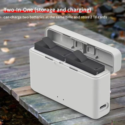 For Insta360 Ace Pro 2/Ace Pro/Ace YX Dual-Slot Fast Charger Battery Charging Station(Silver Gray) - Others by YX | Online Shopping UK | buy2fix