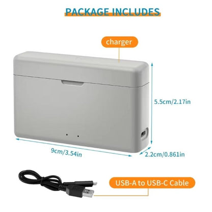 For Insta360 Ace Pro 2/Ace Pro/Ace YX Dual-Slot Fast Charger Battery Charging Station(Silver Gray) - Others by YX | Online Shopping UK | buy2fix