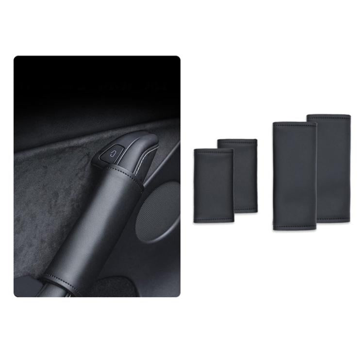 For Tesla Model 3/Y Interior Door Handle Cover Modification(Black) - Car Interior Mouldings by buy2fix | Online Shopping UK | buy2fix