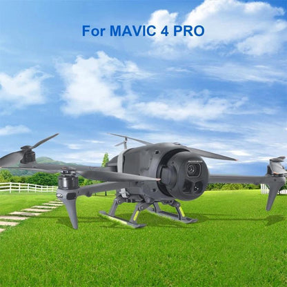 For DJI Mavic 4 Pro Drone YX  Foldable Heightening Landing Gear with Reflective Strips(Gray) - Holder Series by YX | Online Shopping UK | buy2fix