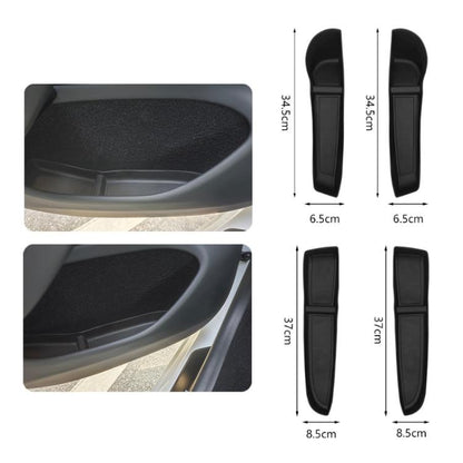 For Tesla Model 3 Highland Door Slot Storage Box(Black) - Stowing Tidying by buy2fix | Online Shopping UK | buy2fix