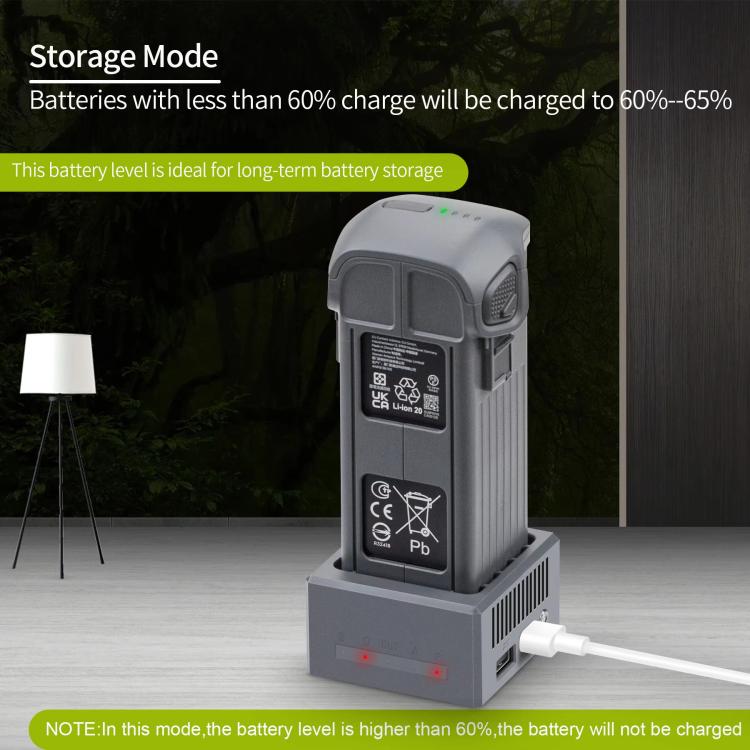 For DJI Mavic 4 Pro Drone YX Fast Charger Charging Station Battery Health Management(Gray) - Charger by YX | Online Shopping UK | buy2fix