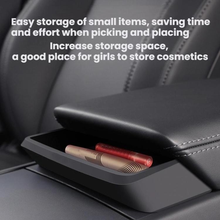 For Tesla Model 3 Highland Center Console Armrest Storage Box(Black) - Stowing Tidying by buy2fix | Online Shopping UK | buy2fix