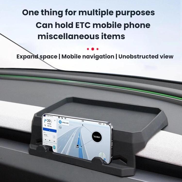 For Tesla Model 3 Highland Dashboard Tissue Storage Tray(Black) - Stowing Tidying by buy2fix | Online Shopping UK | buy2fix