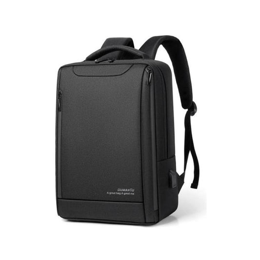 OUMANTU 2106-1 Lightweight Business Laptop Backpack Large Capacity USB Charging Daypack For Work, Travel, Gym(Black) - Backpack by OUMANTU | Online Shopping UK | buy2fix