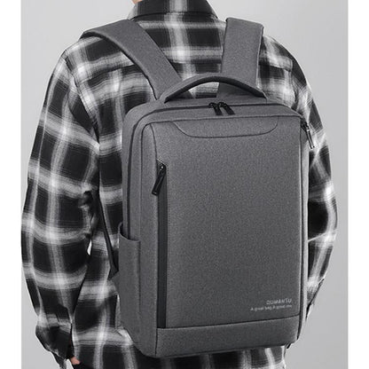 OUMANTU 2106-1 Lightweight Business Laptop Backpack Large Capacity USB Charging Daypack For Work, Travel, Gym(Black) - Backpack by OUMANTU | Online Shopping UK | buy2fix