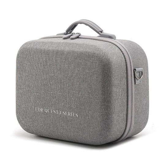 For Meta Quest 3 / 3S BKano Q3-002 VR Headset Console Storage Bag Shoulder Handheld Bag(Grey) - VR Accessories by BKano | Online Shopping UK | buy2fix