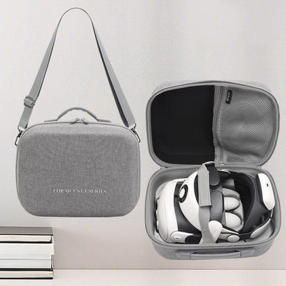 For Meta Quest 3 / 3S BKano Q3-002 VR Headset Console Storage Bag Shoulder Handheld Bag(Grey) - VR Accessories by BKano | Online Shopping UK | buy2fix