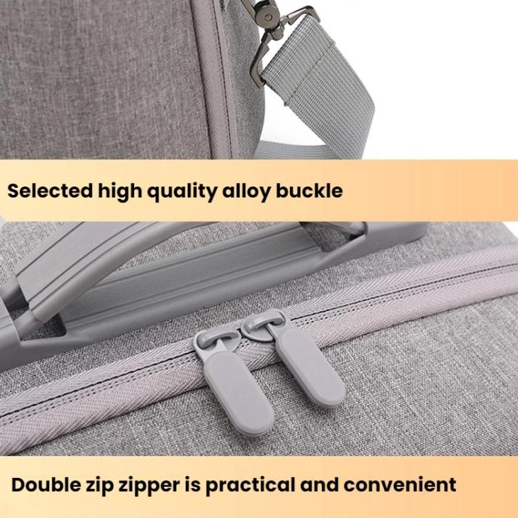 For Meta Quest 3 / 3S BKano Q3-002 VR Headset Console Storage Bag Shoulder Handheld Bag(Grey) - VR Accessories by BKano | Online Shopping UK | buy2fix