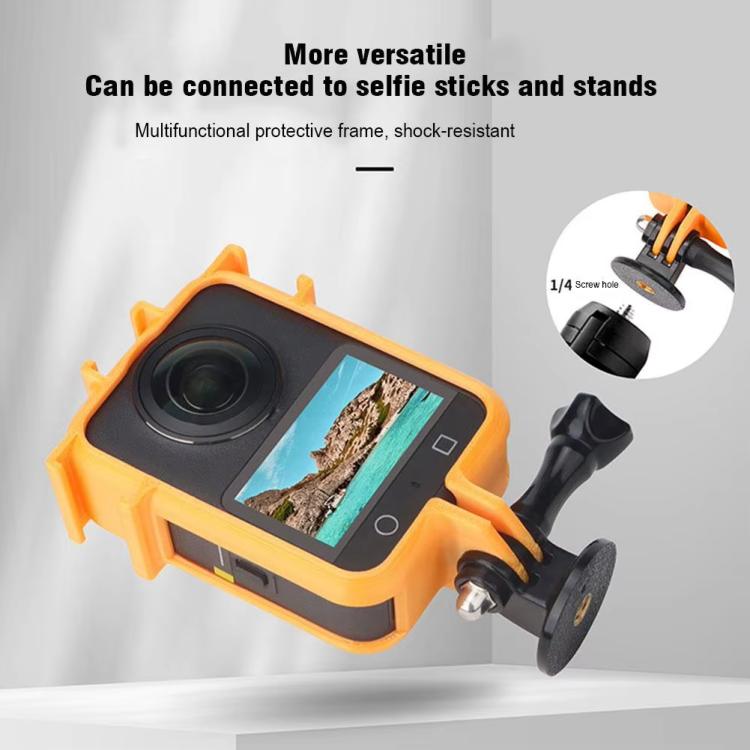 For DJI Osmo 360 Camera CQT Expansion Frame Anti-Scratch & Shockproof Protector Cold Shoe Orange - Protection Frame by CQT | Online Shopping UK | buy2fix