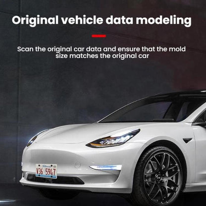 For Tesla Model 3 Highland US Standard Punch-Free License Plate Frame(Black) - License Plate Covers & Frames by buy2fix | Online Shopping UK | buy2fix