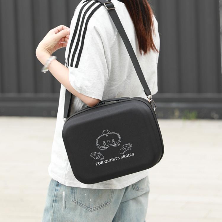 For Meta Quest 3 / 3S BKano Q3-001 VR Headset Console Storage Bag Shoulder Handheld Bag(Black) - VR Accessories by BKano | Online Shopping UK | buy2fix