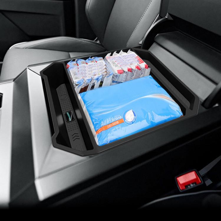 For Tesla Cybertruck Center Console Storage Box(Black) - Stowing Tidying by buy2fix | Online Shopping UK | buy2fix
