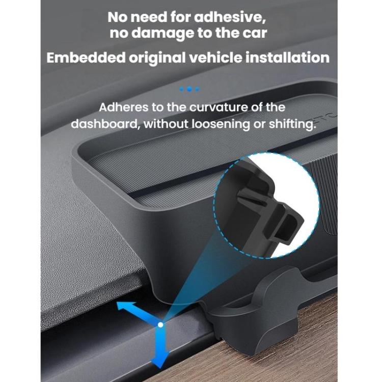 For Tesla Model 3 Highland Removable Dashboard Tray ETC Holder(Black) - Stowing Tidying by buy2fix | Online Shopping UK | buy2fix