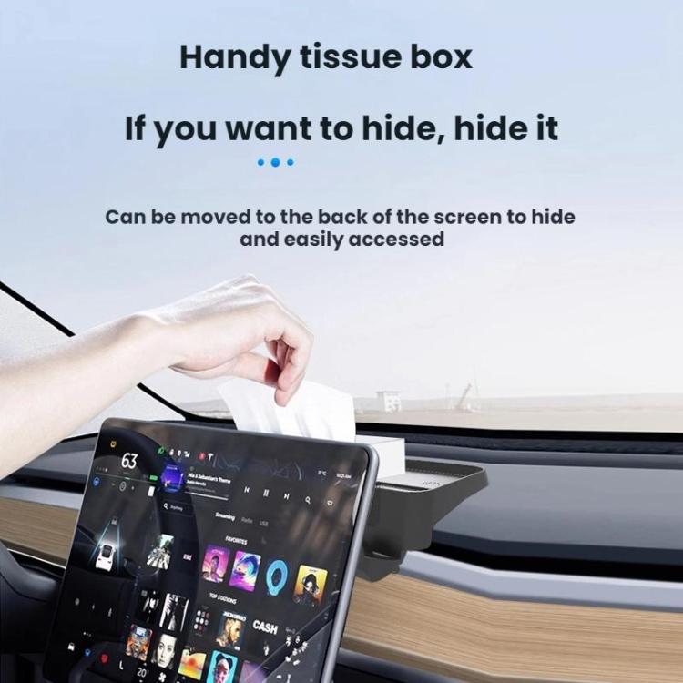 For Tesla Model 3 Highland Removable Dashboard Tray ETC Holder(Black) - Stowing Tidying by buy2fix | Online Shopping UK | buy2fix