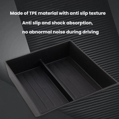 For Tesla Cybertruck Center Console Lower Storage Box(Black) - Stowing Tidying by buy2fix | Online Shopping UK | buy2fix