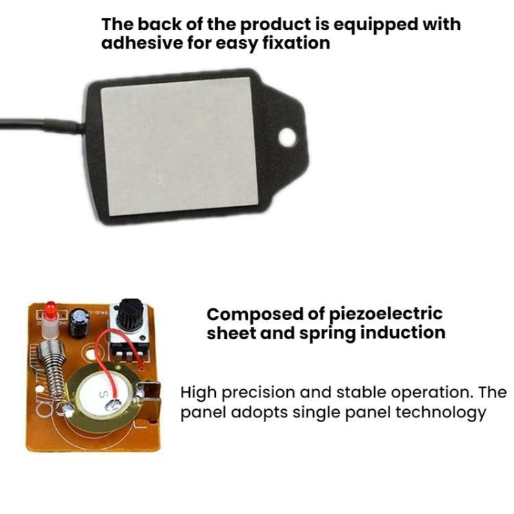 XH2.54/XF2510 3P 12V Car Anti-theft Vibration Sensor(GY166) - Security Alarm System by buy2fix | Online Shopping UK | buy2fix