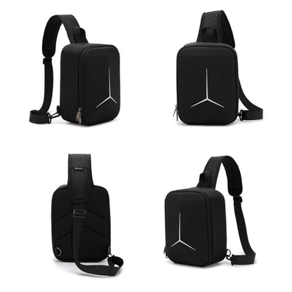 For DJI Mini 2 / 2 SE / 4K Fly More Combo BKano M4K-004 Hard Shell Portable Chest Bag Crossbody Backpack(Black) - Carry Cases & Bags by BKano | Online Shopping UK | buy2fix