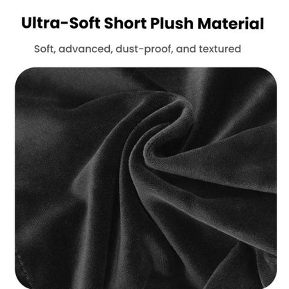 Universal Headphone Storage Case Dustproof Drawstring Bag With Ultra-Soft Short Plush(Black) - Headset Accessories by buy2fix | Online Shopping UK | buy2fix