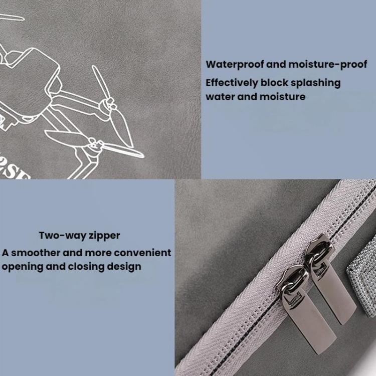 For DJI Mini 2 / 2 SE / 4K Fly More Combo BKano M4K003 Crossbody Storage Backpack(Grey) - Carry Cases & Bags by BKano | Online Shopping UK | buy2fix