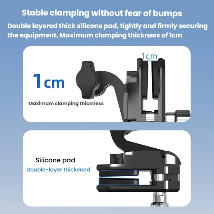 Flymile FLY045 Sports Camera Motorcycle Windshield Mounting Clamp - Mount & Holder by Flymile | Online Shopping UK | buy2fix