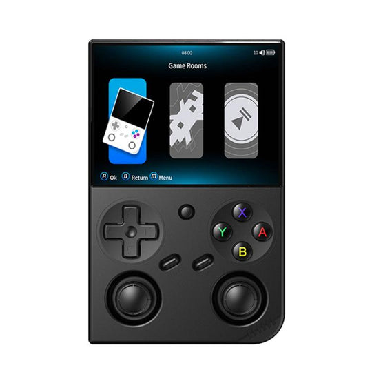 ANBERNIC RG 35XXPro Retro Handheld Console 3.5-Inch Screen Linux 64-Bit Pocket Gaming Device 64G+256G(Black)
