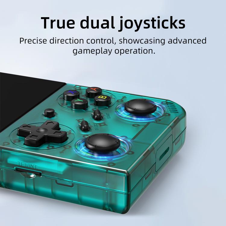 ANBERNIC RG 35XXPro Retro Handheld Console 3.5-Inch Screen Linux 64-Bit Pocket Gaming Device 64G+128G(Transparent) - Pocket Console by ANBERNIC | Online Shopping UK | buy2fix