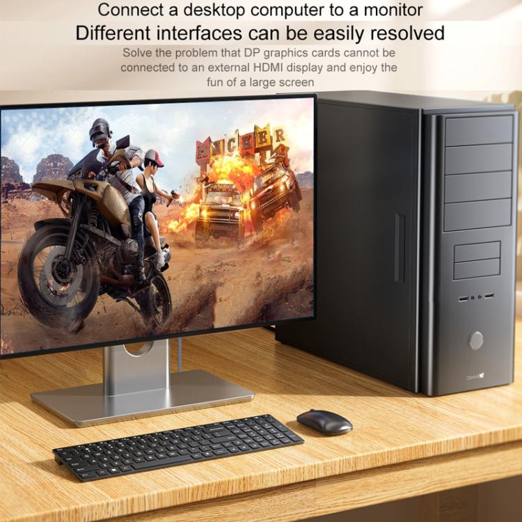 1m DP To HDMI 8K 60HZ HD Conversion Cable TV Computer Connection Conversion Monitor Projection Cable -  by buy2fix | Online Shopping UK | buy2fix