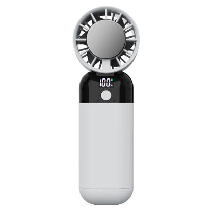 ZK03 Digital Display Cooling Fan USB Silent Handheld Cold Compress Fan(White) - Electric Fans by buy2fix | Online Shopping UK | buy2fix