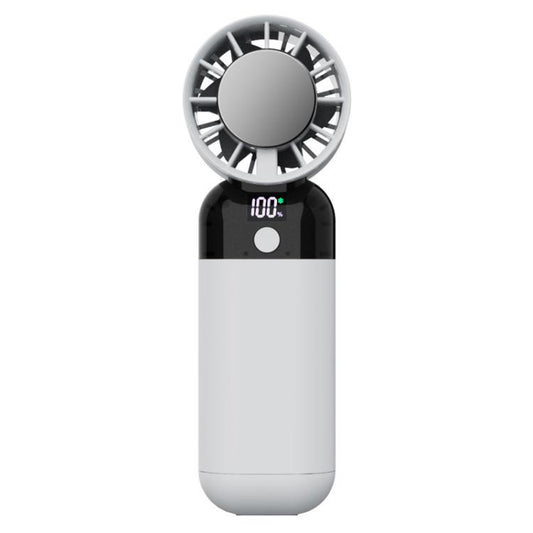 ZK03 Digital Display Cooling Fan USB Silent Handheld Cold Compress Fan(White) - Electric Fans by buy2fix | Online Shopping UK | buy2fix