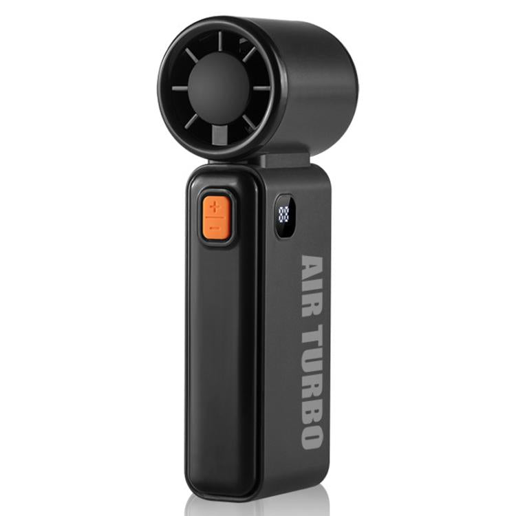 WH14 Handheld Digital Display Fan Outdoor Portable High Speed Fan(Black) - Electric Fans by buy2fix | Online Shopping UK | buy2fix