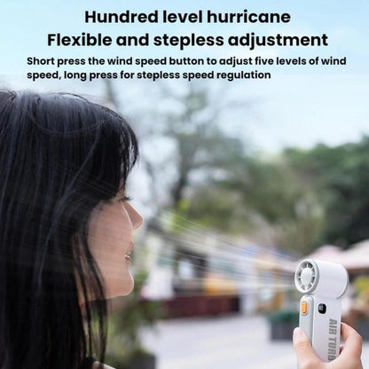 WH14 Handheld Digital Display Fan Outdoor Portable High Speed Fan(Black) - Electric Fans by buy2fix | Online Shopping UK | buy2fix