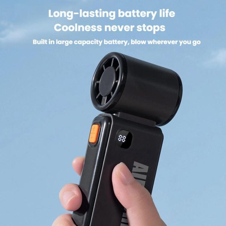 WH14 Handheld Digital Display Fan Outdoor Portable High Speed Fan(Black) - Electric Fans by buy2fix | Online Shopping UK | buy2fix
