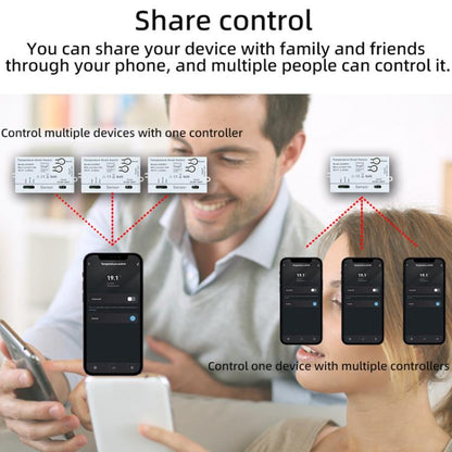 Graffiti WIFI Temperature Dry Contact Switch Module APP Remote Control Switch, Supports Google / Alexa Voice, Spec: Humidity+Integrated 1m Cable - Thermostat & Thermometer by buy2fix | Online Shopping UK | buy2fix