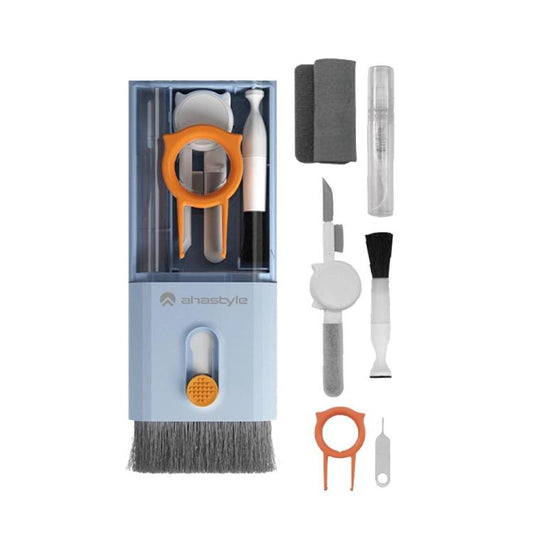 AhaStyle WG121 10 In 1 Multi-functional Cleaning Tools For Earphones Mobile Phones Tablets(Light Blue) - Other Accessories by AhaStyle | Online Shopping UK | buy2fix
