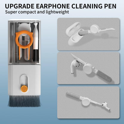 AhaStyle WG121 10 In 1 Multi-functional Cleaning Tools For Earphones Mobile Phones Tablets(White) - Other Accessories by AhaStyle | Online Shopping UK | buy2fix