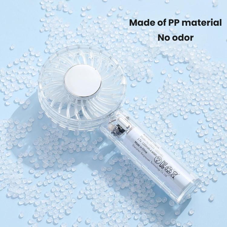 YL14 Transparent Handheld Fan USB Outdoor Portable Fan(Transparent) - Electric Fans by buy2fix | Online Shopping UK | buy2fix